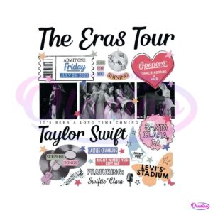 retro-santa-clara-the-eras-tour-taylor-swift-png-download