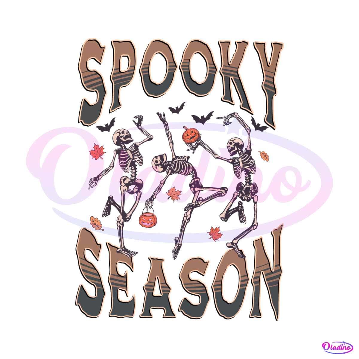 Dancing Skeleton Spooky Season Halloween SVG Cricut File