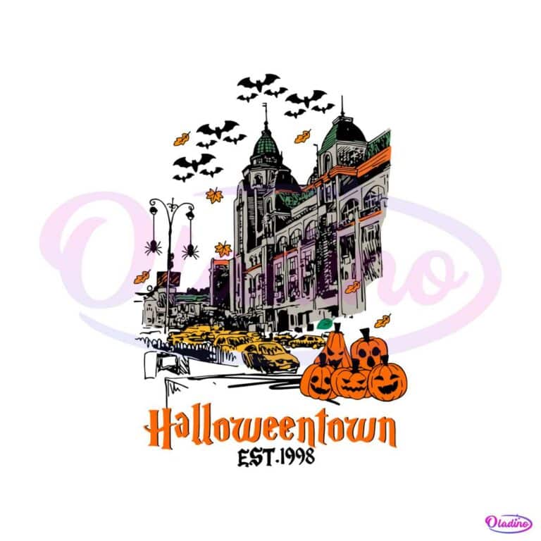 Vintage Halloweentown Est 1998 SVG Pumpkin Halloween SVG