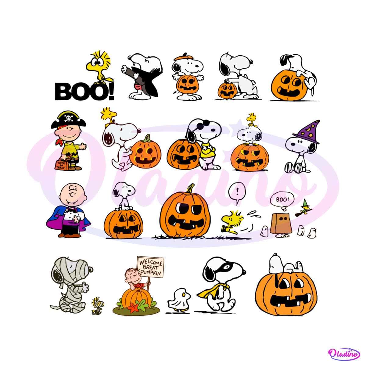 SNOOPY GIFT TAGS / 8 Halloween Tags / Snoopy Halloween Gift 