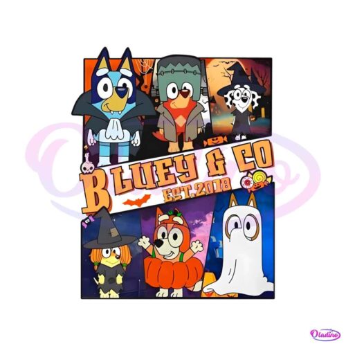 bluey-dog-and-friends-bluey-co-since-2018-png-download