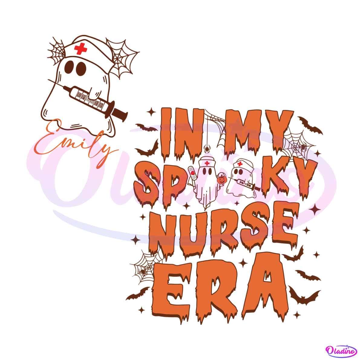 Vintage In My Spooky Nurse Halloween SVG File For Cricut » Oladino