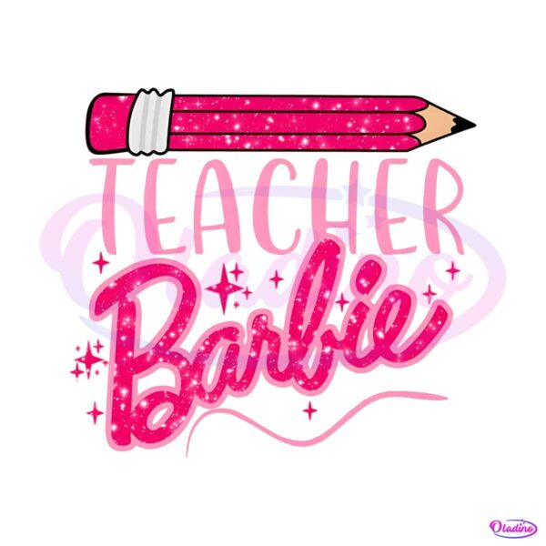pink-pencil-teacher-barbie-back-to-school-png-download