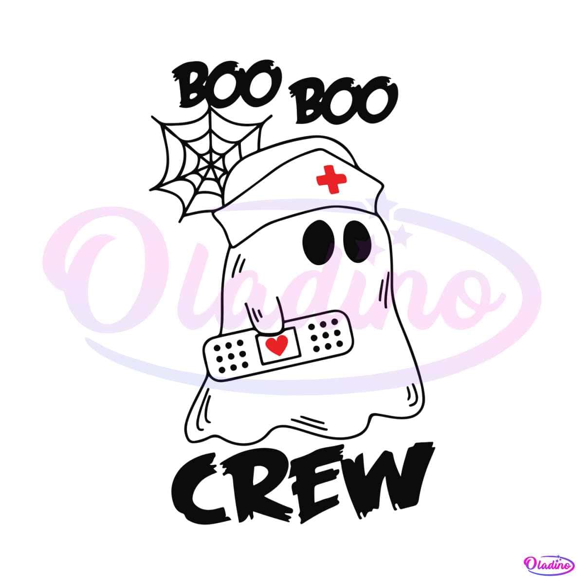 Boo Boo Crew Ghost SVG Halloween Nurse SVG Digital File