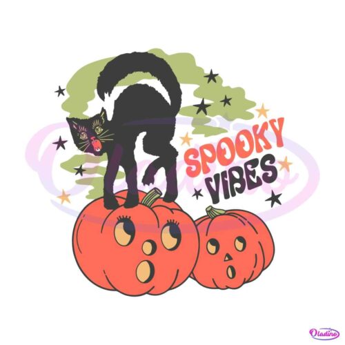 spooky-vibes-black-cat-on-pumpkin-svg-graphic-design-file