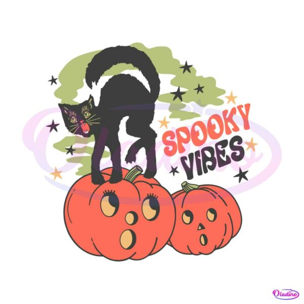 spooky-vibes-black-cat-on-pumpkin-svg-graphic-design-file