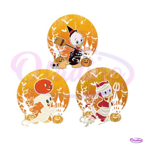 disney-duck-huey-dewey-louie-halloween-pumpkin-png-bundle