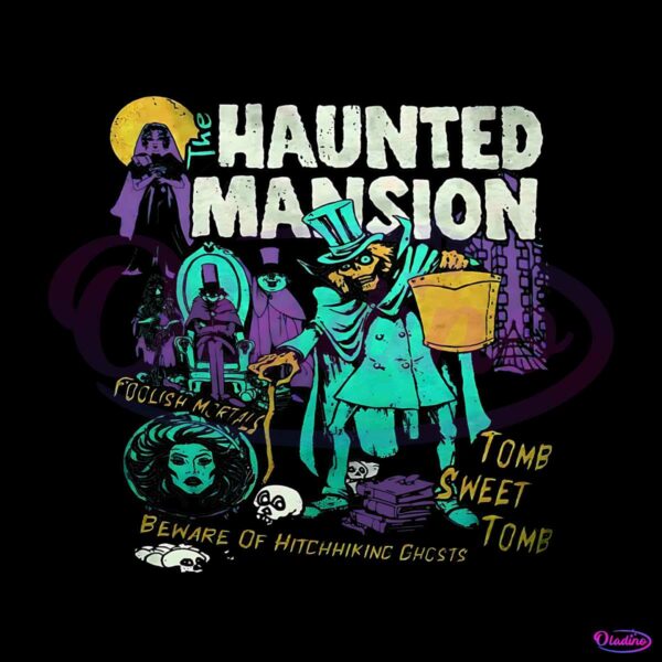 retro-the-haunted-mansion-hitchhiking-ghosts-png-file