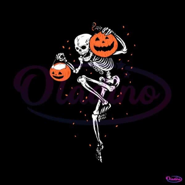 spooky-season-ghost-funny-skeleton-and-pumpkin-svg-file