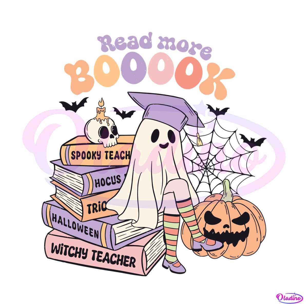 read-more-books-svg-spooky-teacher-ghost-svg-cricut-file