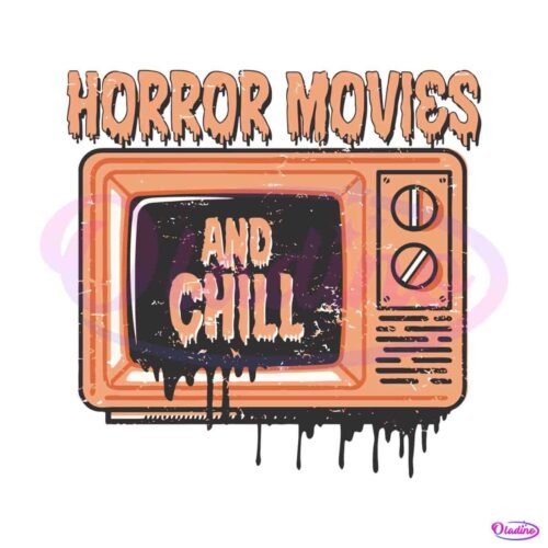 retro-halloween-horror-movies-and-chill-svg-digital-file