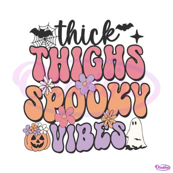 retro-thick-things-spooky-vibes-svg-floral-pumkin-svg-file