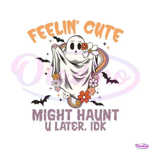 feelin-cute-halloween-ghost-retro-floral-halloween-svg-file