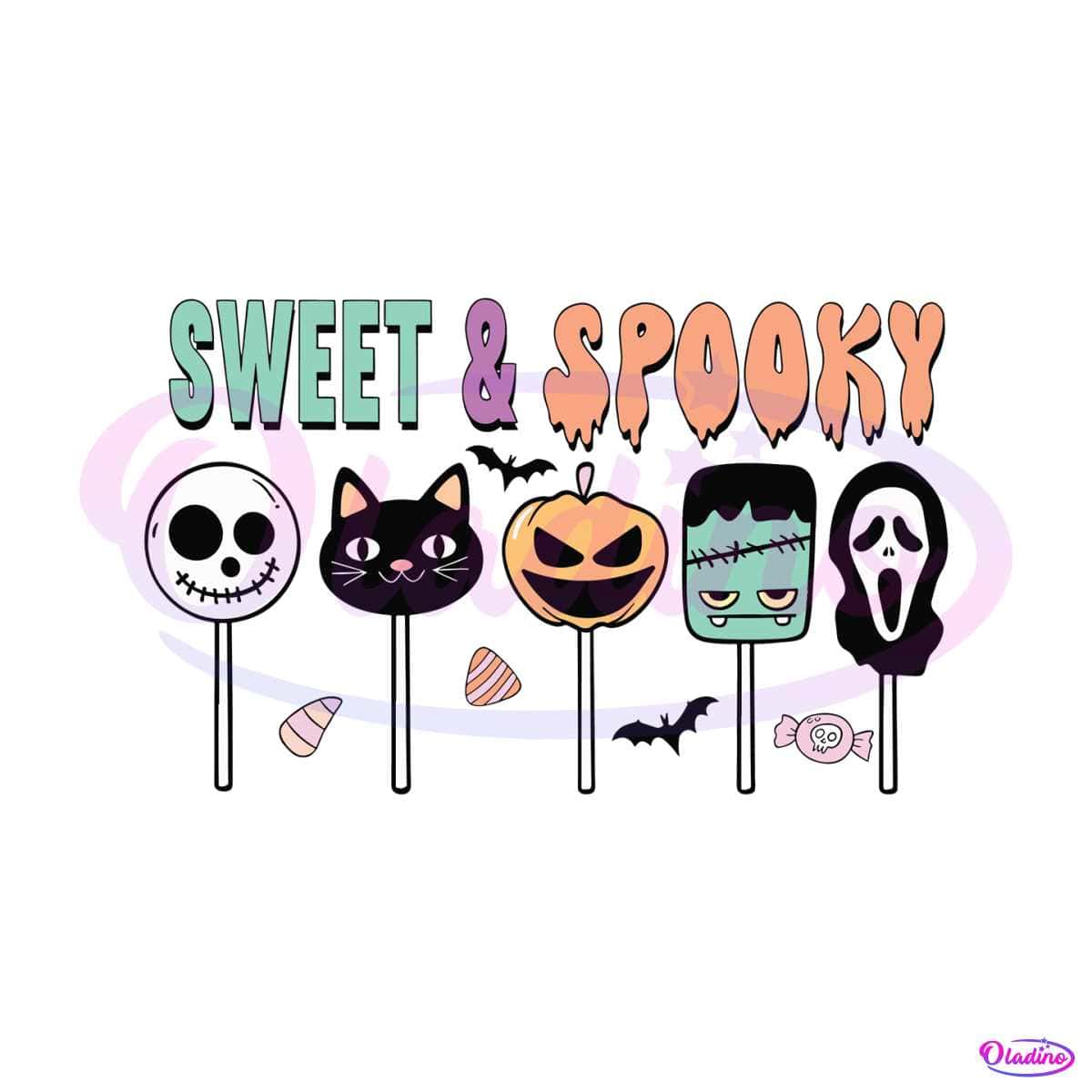 Retro Halloween Horror Movie Character Candy Sweet SVG