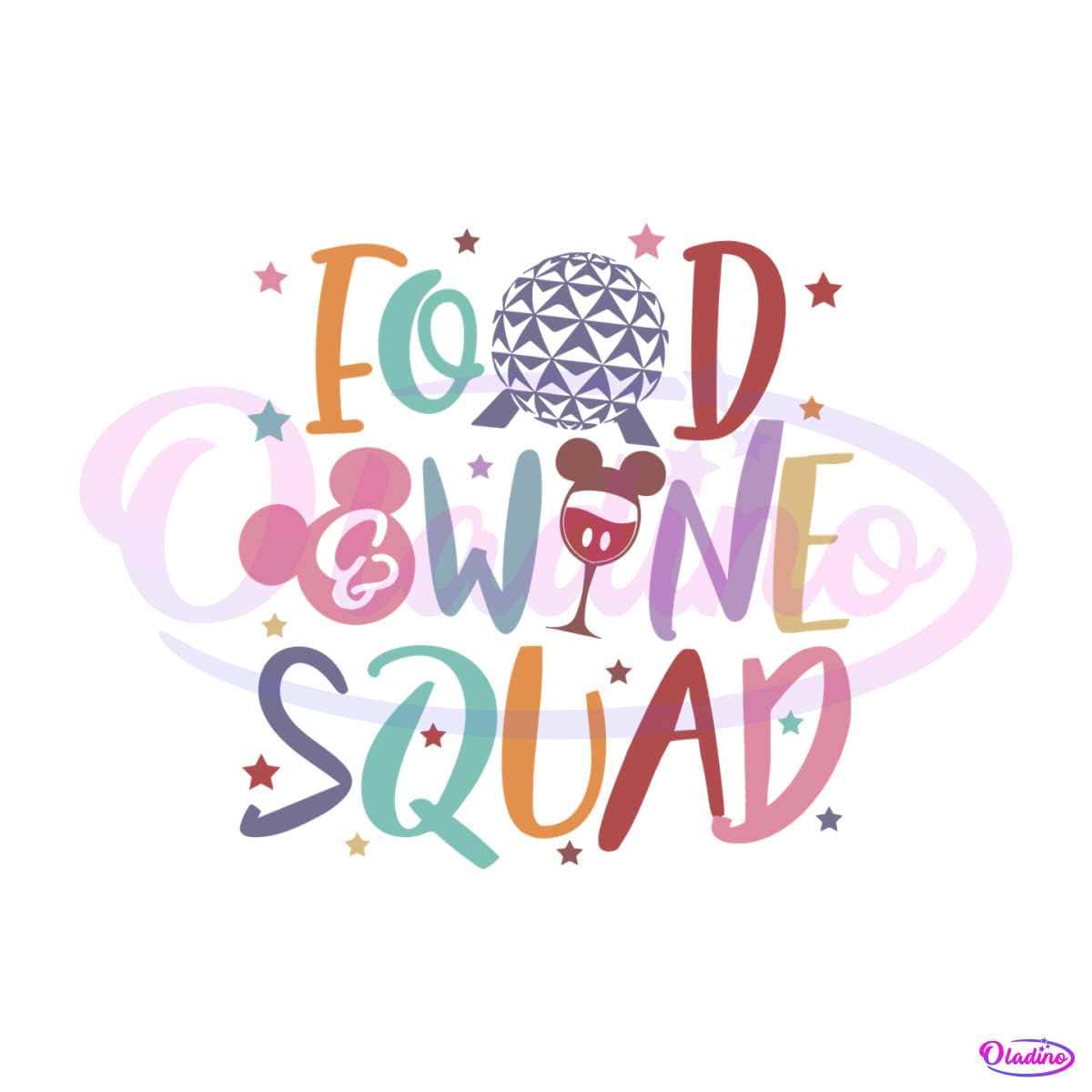 Disney Food Wine Squad SVG Epcot Food And Wine Festival SVG