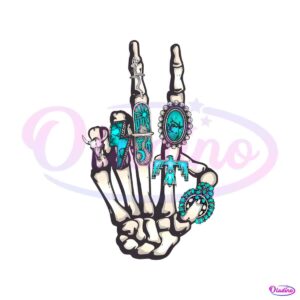 concho-ring-skeleton-rock-hands-png-western-metallica-png