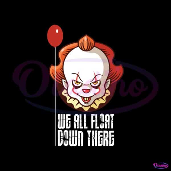 Scary Pennywise Clown Face Svg, Horror Movie Characters Svg