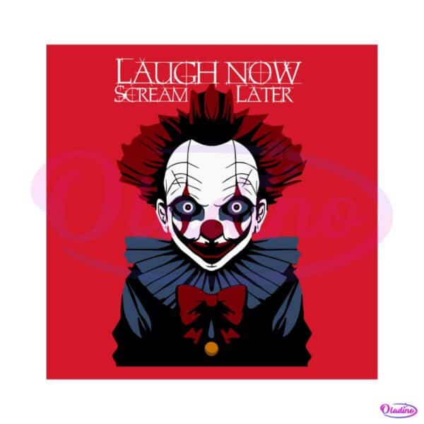 Scary Pennywise Clown Face Svg, Horror Movie Characters Svg