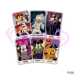 vintage-halloween-tarot-mickey-and-friends-png-download