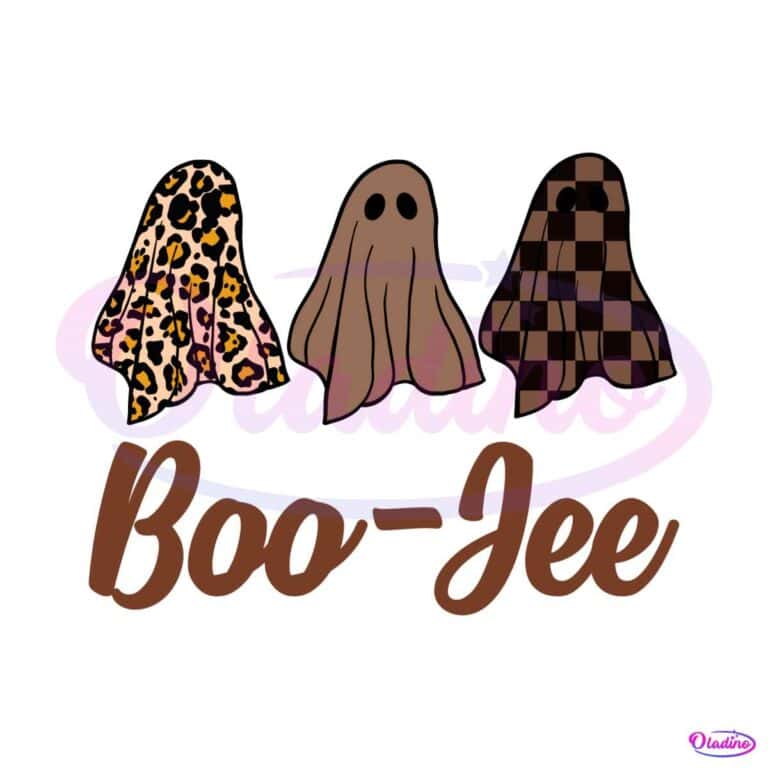 Retro Boo Jee Ghost SVG Halloween Party SVG Digital File