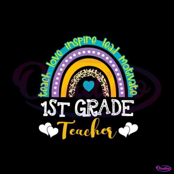 1st-grade-teacher-svg-rainbow-back-to-school-svg-digital-file
