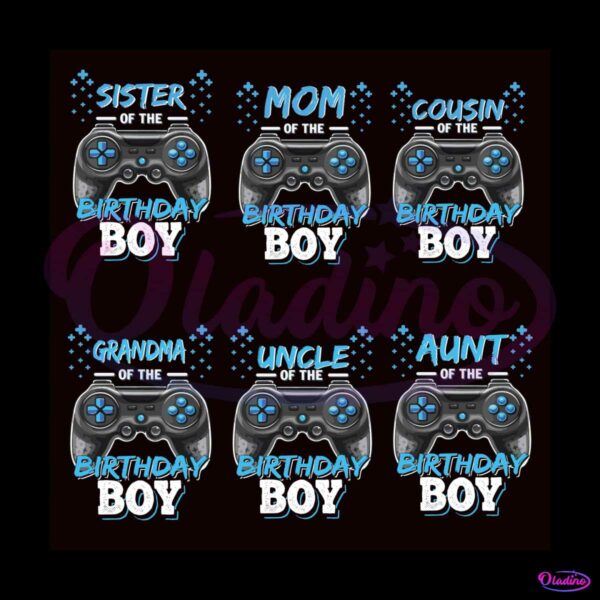 game-controller-family-members-of-the-birthday-boy-svg-bundle