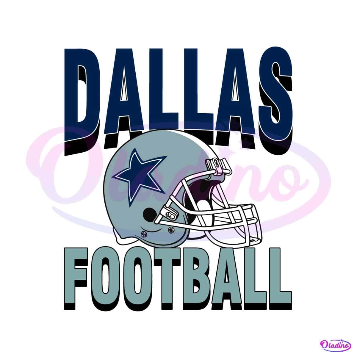 Dallas Cowboys Football Helmet SVG