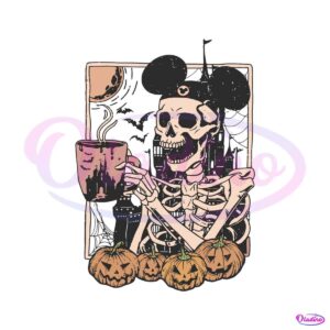 vintage-disney-skeleton-drinking-coffee-svg-file-for-cricut