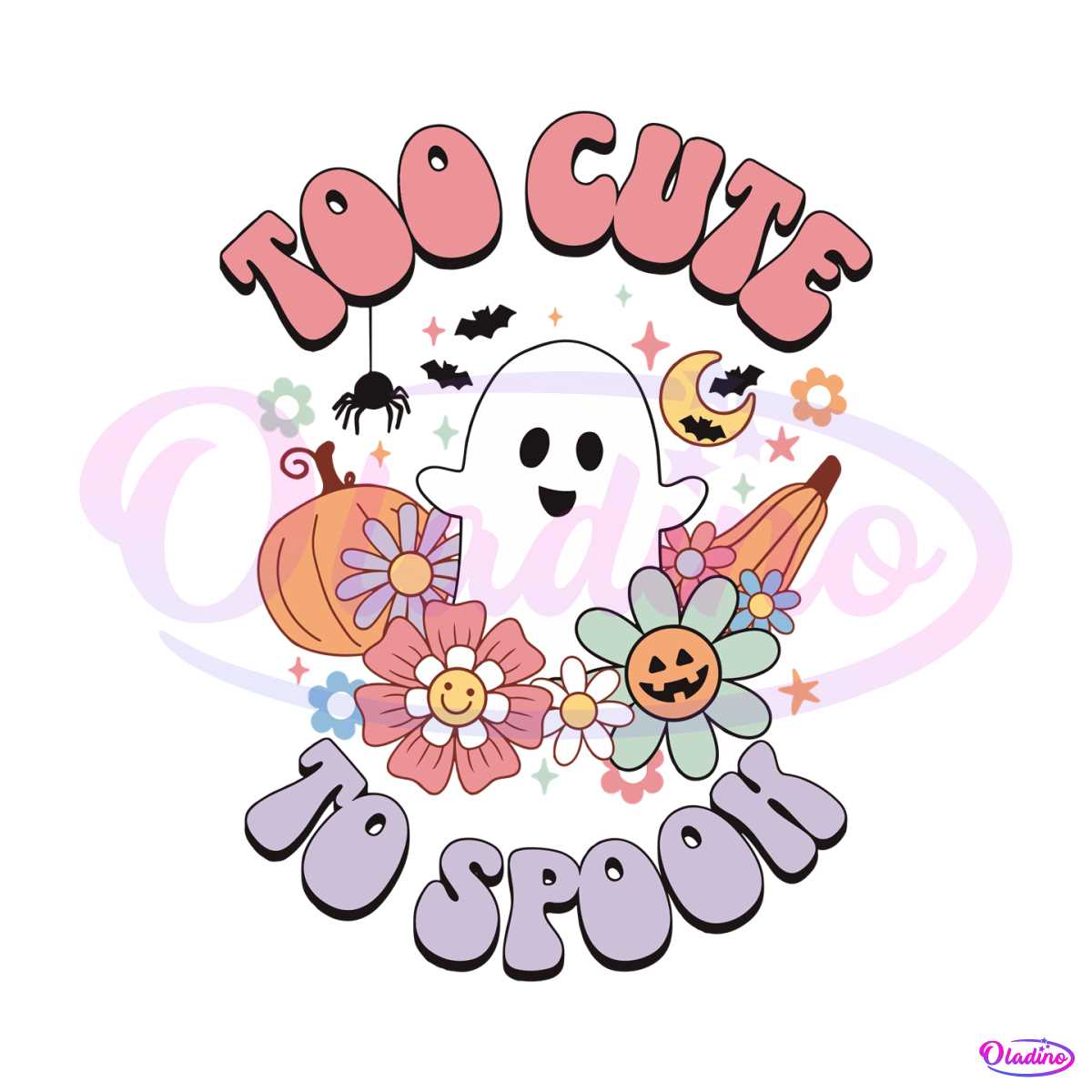 groovy-floral-too-cute-to-spook-halloween-svg-cutting-file