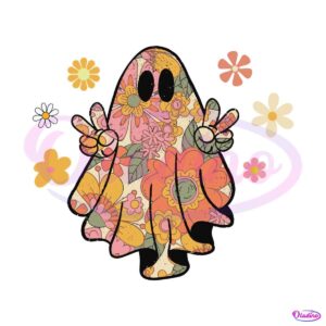 vintage-halloween-groovy-ghost-svg-floral-ghost-svg-file