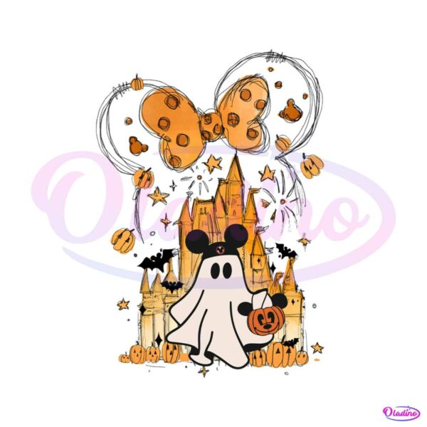 cute-mickey-ghost-halloween-disney-castle-png-download