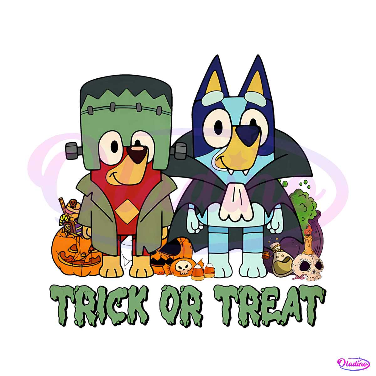 funny-bluey-halloween-trick-or-treat-png-download-file