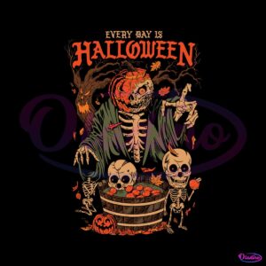 vintage-skull-skeleton-every-day-is-halloween-svg-digital-file