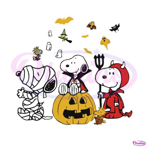 vintage-snoopy-and-woodstock-halloween-svg-cricut-file