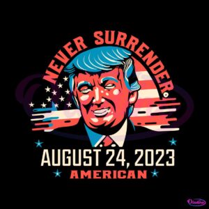 retro-donald-trump-never-surrender-american-flag-svg-file