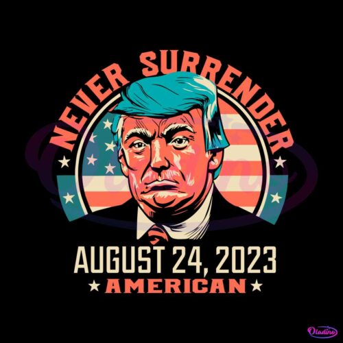 donald-trump-retro-never-surrender-american-flag-svg-file