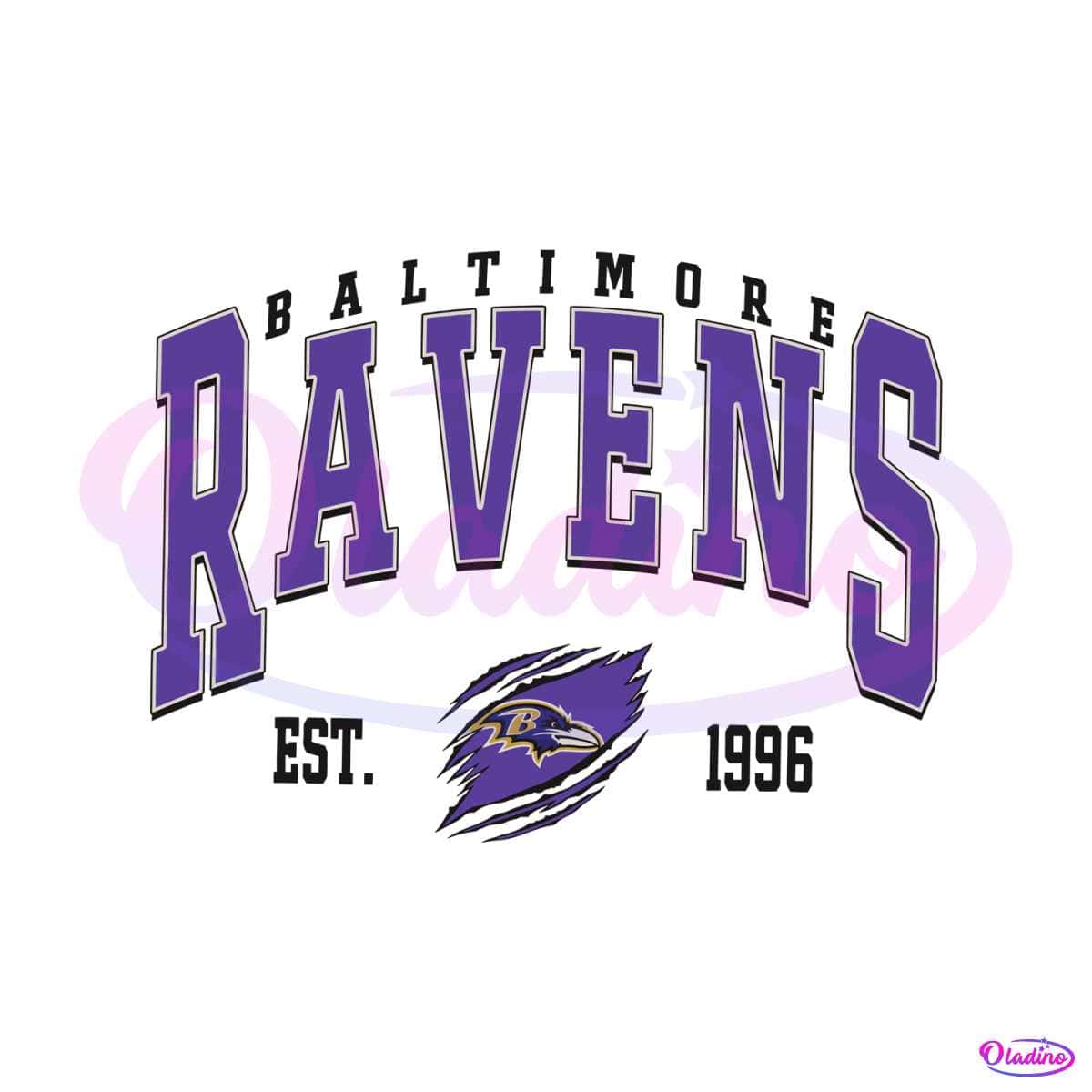 Vintage Baltimore Ravens Est 1996 Logo SVG Cutting Digital File