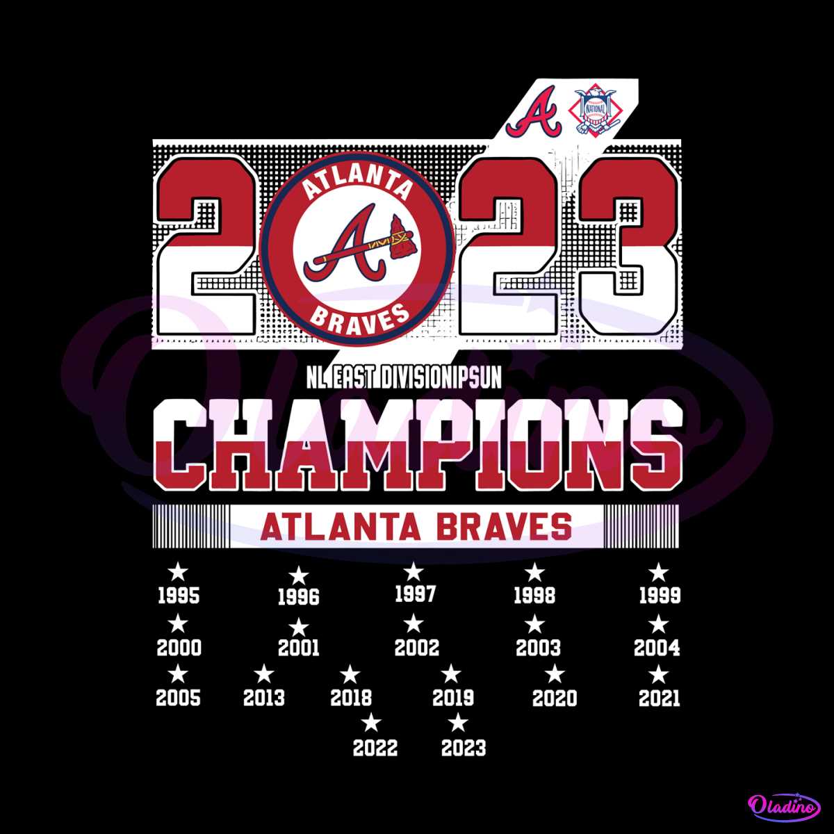 2023 NL East Division Champions Atlanta Braves SVG Cricut File
