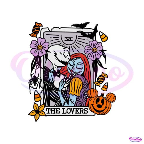 halloween-jack-and-sally-tarot-lovers-svg-graphic-design-file