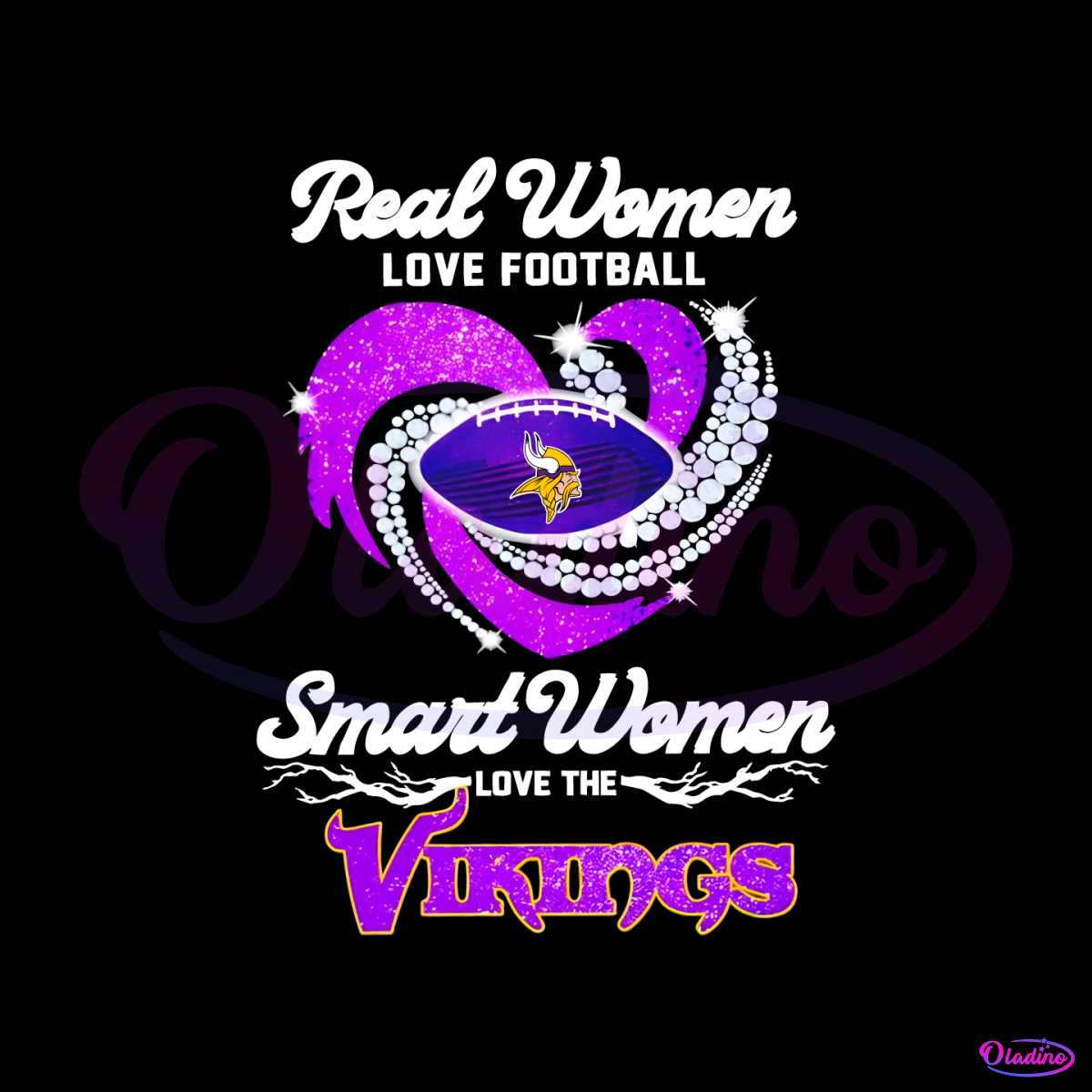 Minnesota Vikings Shirt Real Women Love Football Smart Women Love -  High-Quality Printed Brand