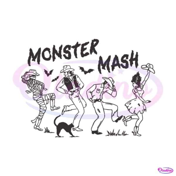 monster-mash-vintage-western-cowboy-svg-digital-file