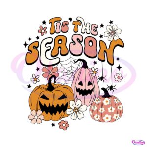 tis-the-season-groovy-halloween-pumpkin-svg-digital-file