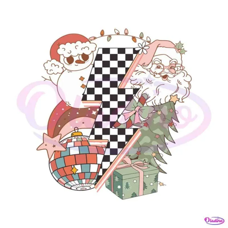 groovy-christmas-santa-claus-discoball-svg-digital-files