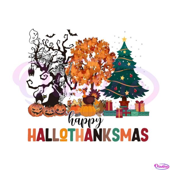 happy-hallothanksmas-pumpkin-skeleton-png-download