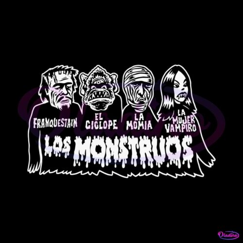 los-monstruos-horror-characters-svg-graphic-design-file