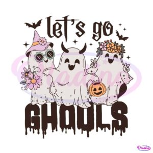 funny-lets-go-ghouls-floral-ghost-svg-digital-cricut-file