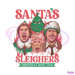 santas-sleighers-christmas-rock-tour-svg-digital-cricut-file