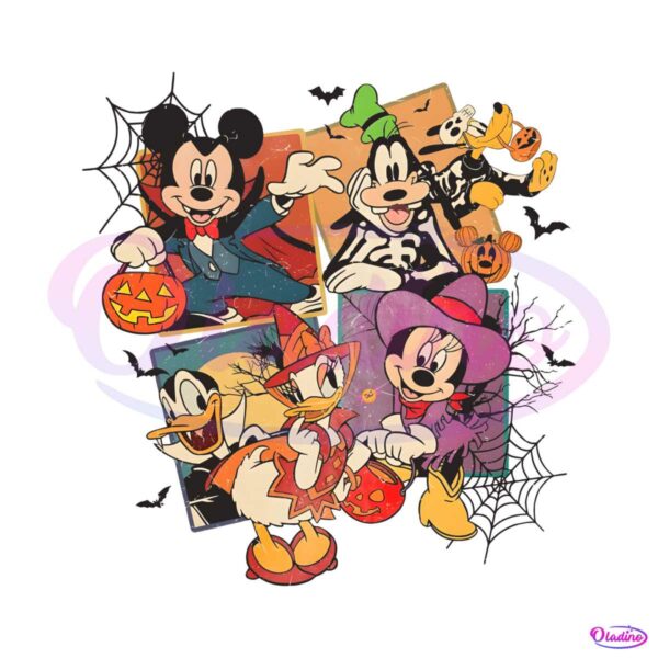 Disney Mickey And Friends Spooky Vibe PNG Sublimation