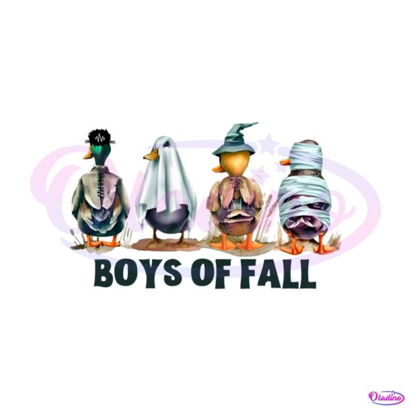 cute-boys-of-fall-ghost-ducks-png-sublimation-download