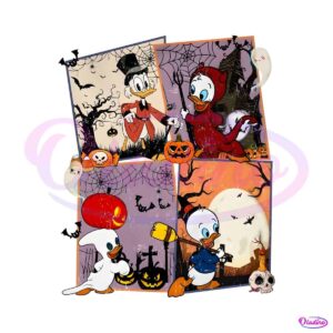 retro-huey-dewey-louie-duck-trick-or-treat-png-download